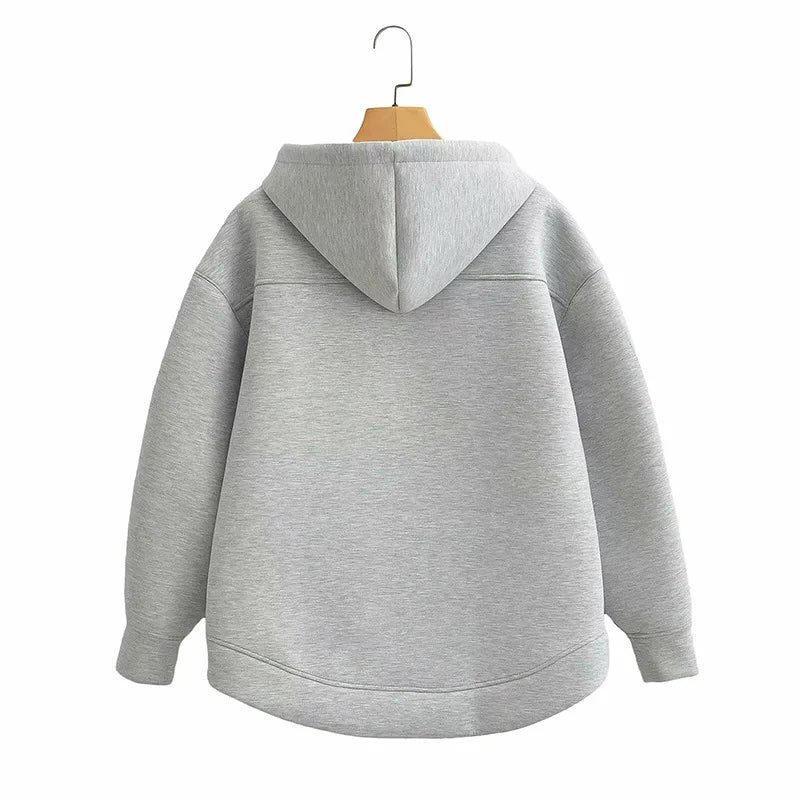 Jacket with hood long sleeve