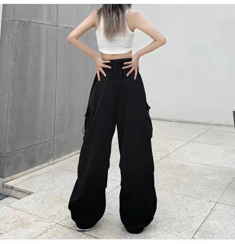 Pants Drawstring Wide Leg Baggy