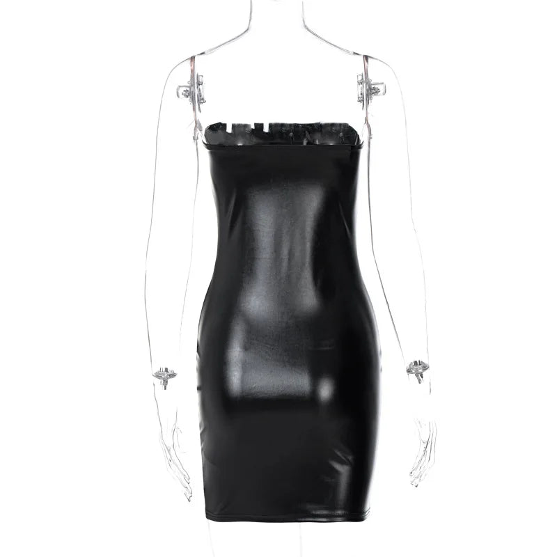 Women Summer Black Mini Dress Sundress Female Clothing