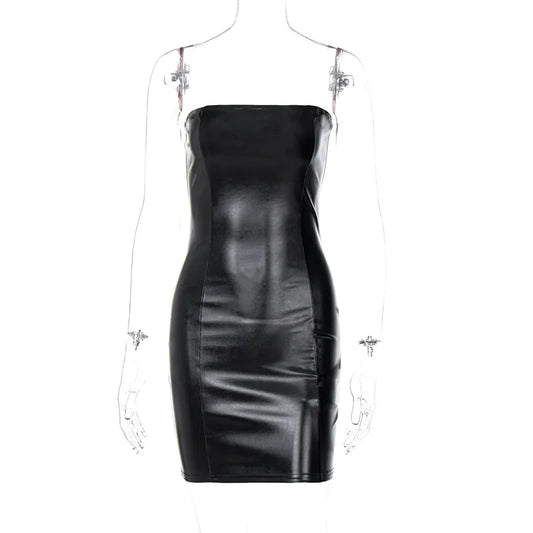 Women Summer Black Mini Dress Sundress Female Clothing