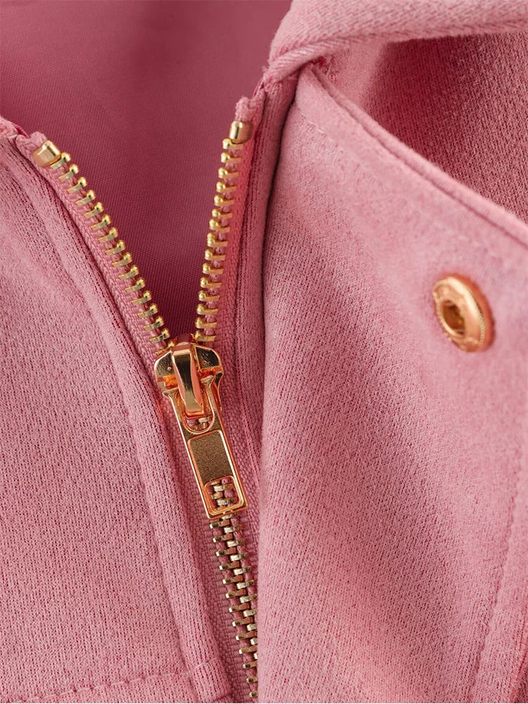 Women Suede Bomber Jacket Spring Long Sleeve