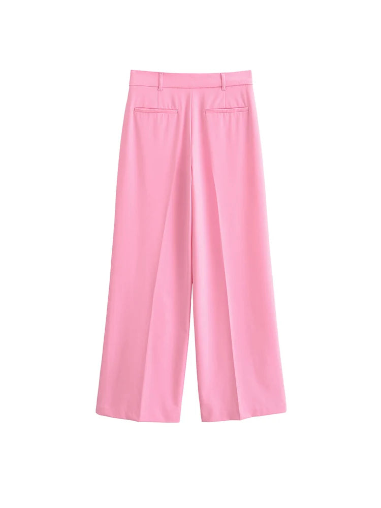 Women Summer Pant Suits Casual Solid Blazers Coats and Trousers Female