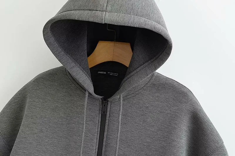 Jacket with hood long sleeve