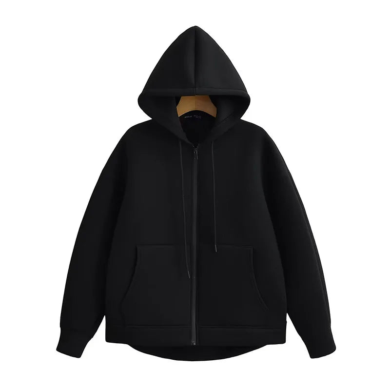 Jacket with hood long sleeve