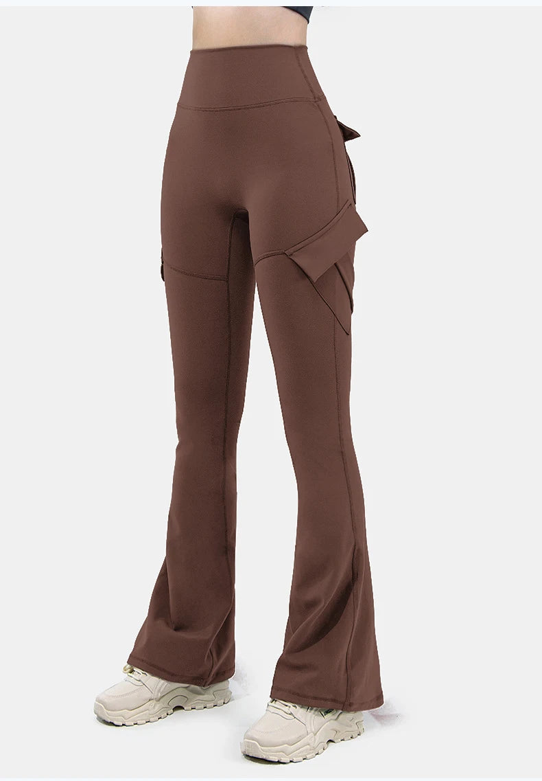 Yoga Leggings Naked Feeling Compression Fitness Workwear with pockets ﻿