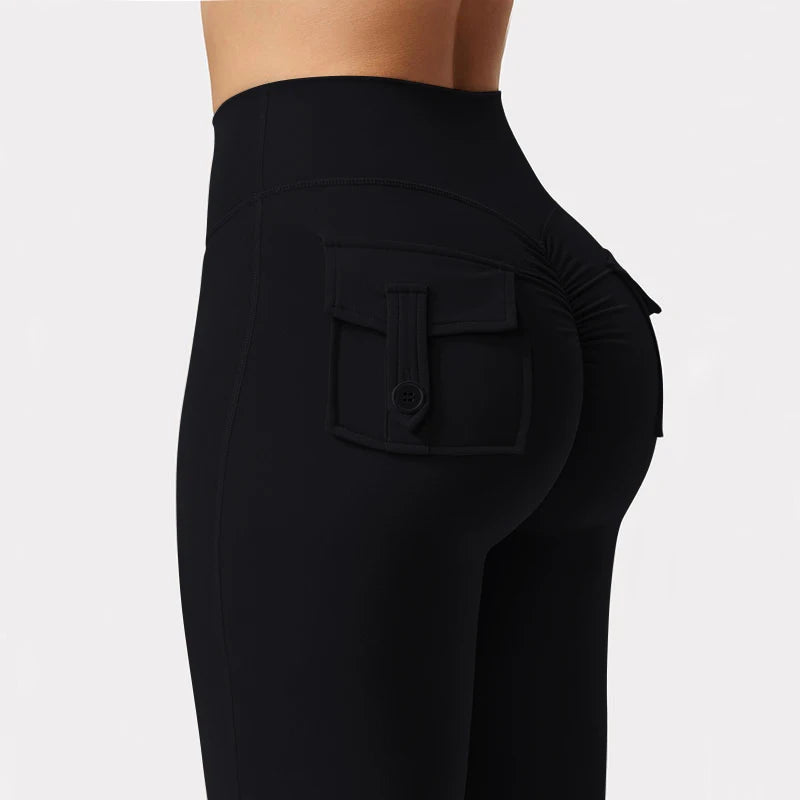 Yoga Leggings Naked Feeling Compression Fitness Workwear with pockets ﻿