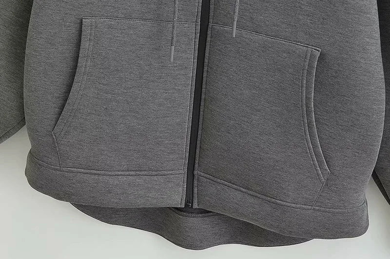 Jacket with hood long sleeve