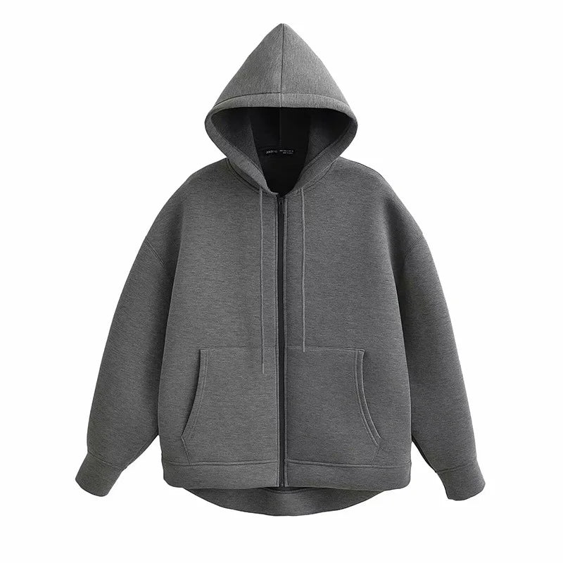Jacket with hood long sleeve