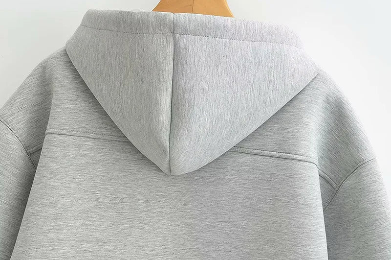 Jacket with hood long sleeve