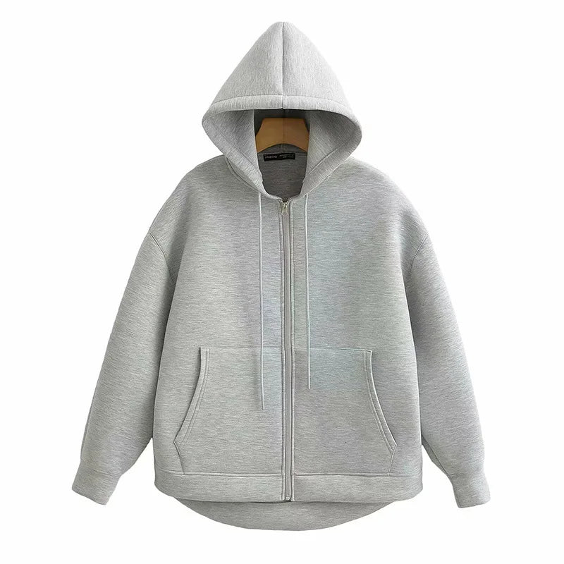 Jacket with hood long sleeve
